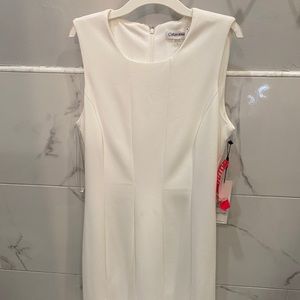 Beautiful New White Calvin Klein Dress Size 8